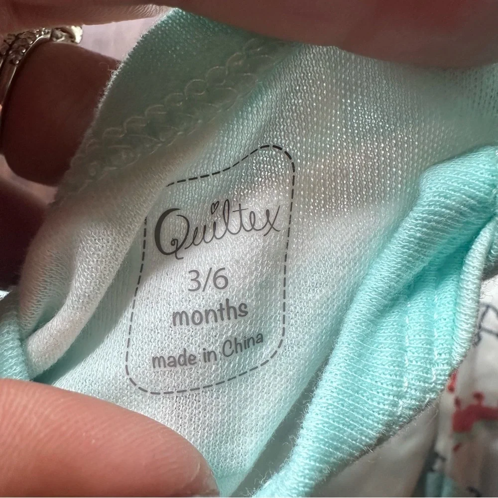 Quiltex Crabby Nautical Onesie 3 Piece Set